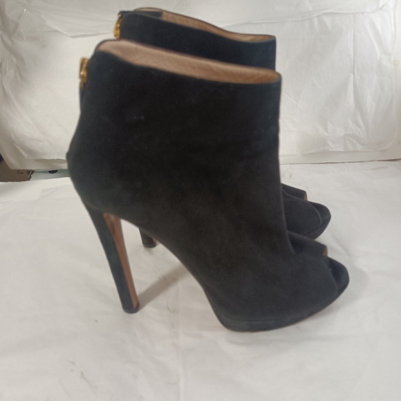 Prada Black suede  Boots ankle size 37 - Picture 6 of 15